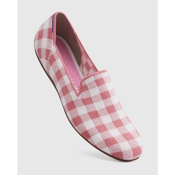 Rothys | Size 7.5 Marta Ferri Collab Gingham Primrose Check Loafers Preppy - Picture 4 of 14